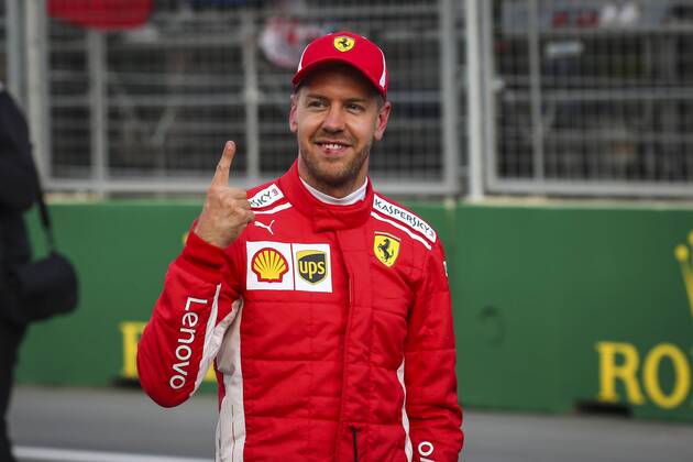 Motorsports: World Championship WM Weltmeisterschaft 2018; Grand Prix Azerbaijan, Grand Prix of Europe, Formula 1 2018 Azerbaijan Grand Prix, , 5 Sebastian Vettel (GER, Scuderia Ferrari) , 5 Sebastian Vettel (GER, Scuderia Ferrari) Baku Azerbaijan