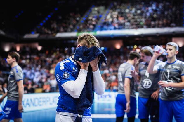 Berlin Germany 29 04 2018 Markus Steuerwald Friedrichshafen 13 at the Playoff Finale Game 2 of the Volleyball Bundesliga between Berlin Recycling Volleys and VfB Friedrichshafen