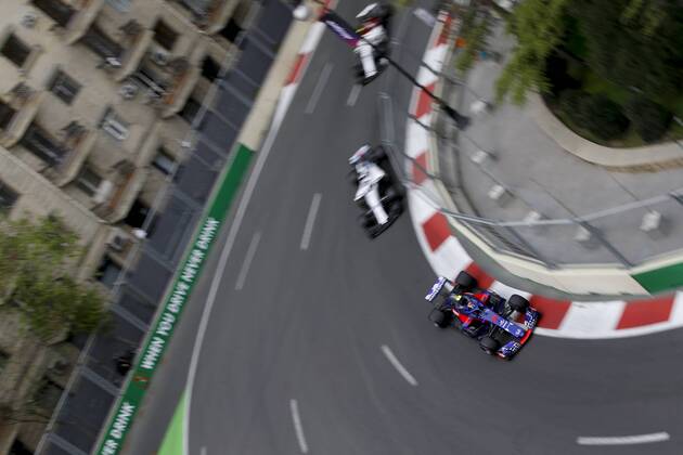Motorsports: World Championship WM Weltmeisterschaft 2018; Grand Prix Azerbaijan, Grand Prix of Europe, Formula 1 2018 Azerbaijan Grand Prix, , 10 Pierre Gasly (FRA Toro Rosso Ferrari) Baku Azerbaijan