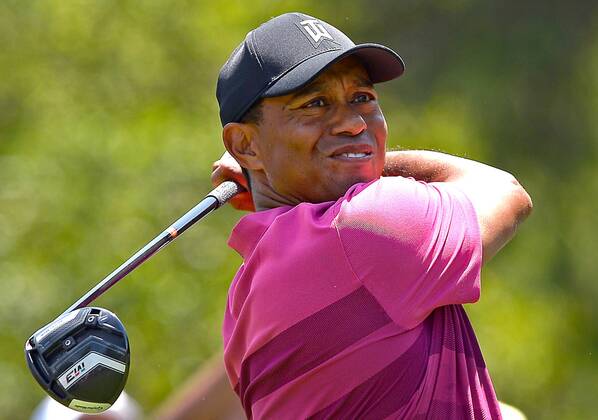 May 3, 2018 - Charlotte, NC, USA - Tiger Woods watches his drive from the 3rd tee during he first round of the Wells Fargo Championship at Quail Hollow Club in Charlotte, N.C., on Thursday, May 3, 2018. Wells Fargo Championship, round 1 - ZUMAm67_ 20180503_zaf_m67_069 Copyright: xJeffxSinerx