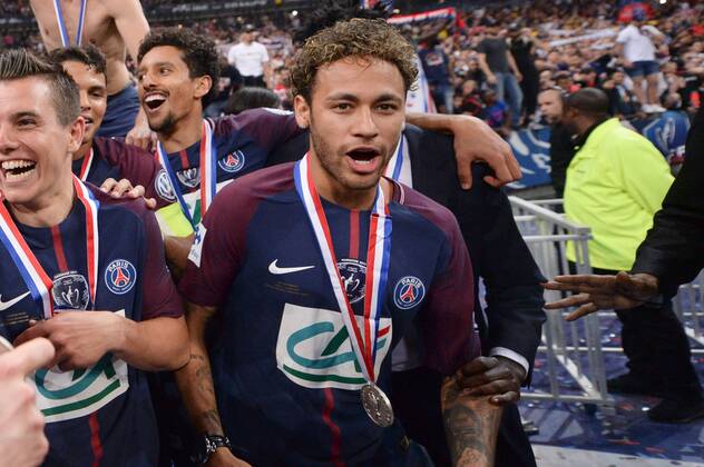 10 NEYMAR JR (PSG) - JOIE FOOTBALL : Les Herbiers vs Paris SG - Coupe de France - Finale - 08 05 2018 AnthonyBIBARD FEP Panoramic 