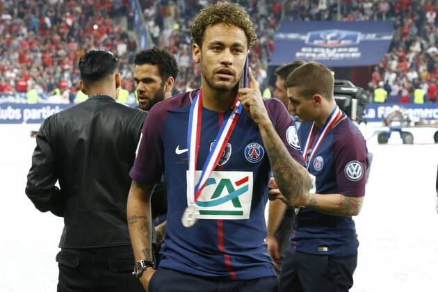 Neymar Jr (PSG) FOOTBALL : Les Herbiers vs Paris Saint Germain - Finale Coupe de France - 08 05 2018 GwendolineLeGoff Panoramic 