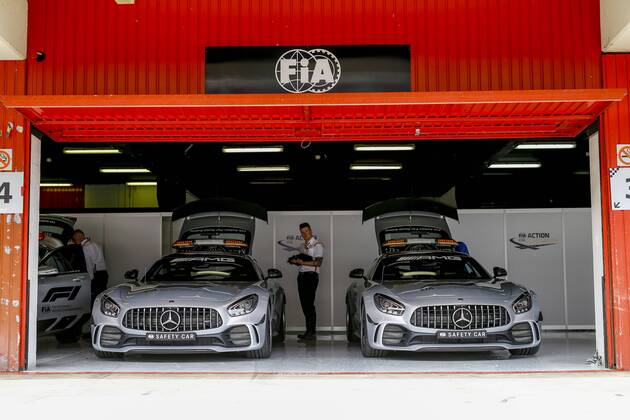 Motorsports: FIA Formula One World Championship WM Weltmeisterschaft 2018, Grand Prix of Spain, F1 Safety Car, Mercedes-AMG GT R Barcelona Spain