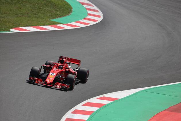 Photo4 LaPresse 11 05 2018 Barcelona, Spain Grand Prix Formula One Spain 2018 In the pic: Sebastian Vettel (GER) Scuderia Ferrari SF71H & xa9; Photo4 LaPresse 11 05 2018 Barcelona, Spain Sport Grand Prix Formula One Spain 2018 In the pic: Sebastian Vettel (GER) Scuderia Ferrari SF71H  Copyright: xPhoto4 LaPressex