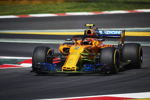 11th May, Circuit de Barcelona, Barcelona, Spain; Spanish Formula One Grand Prix, Friday free practice; Stoffel Vandoorne of the Mclaren Team rounds the bend  ActionPlus12023425