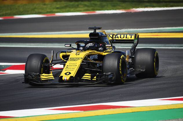 11th May, Circuit de Barcelona, Barcelona, Spain; Spanish Formula One Grand Prix, Friday free practice; Nico Hulkenberg of the Renault F1 Team rounds the bend  ActionPlus12023428