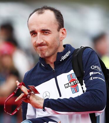 May 12, 2018 - Barcelona, Catalonia, Spain - May 12th, 2018 - Circuit de Barcelona-Catalunya, Montmelo, Spain - Formula One Spanish GP 2018; Robert Kubica arrives to the paddock. Barcelona Formula One Spanish GP; .May 12th - ZUMAa178 20180512_zap_a178_003 Copyright: xEricxAlonsox