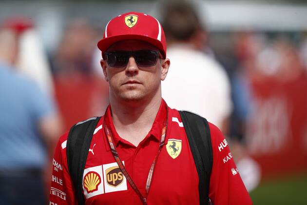 May 12, 2018 - Barcelona, Catalonia, Spain - May 12th, 2018 - Circuit de Barcelona-Catalunya, Montmelo, Spain - Formula One Spanish GP 2018; Kimi Raikkonen of Team Scuderia Ferrari arrives to the paddock. Barcelona Formula One Spanish GP; .May 12th - ZUMAa178 20180512_zap_a178_007 Copyright: xEricxAlonsox