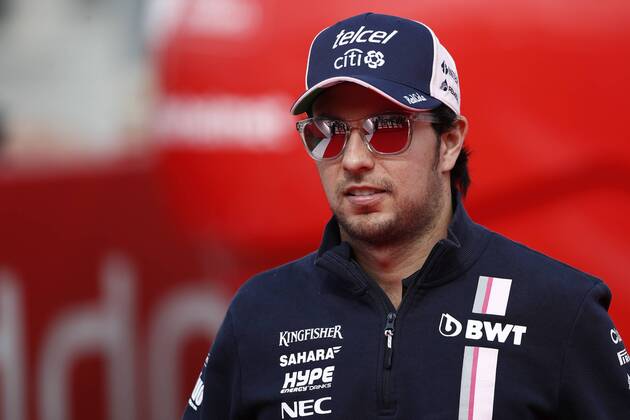 May 12, 2018 - Barcelona, Catalonia, Spain - May 12th, 2018 - Circuit de Barcelona-Catalunya, Montmelo, Spain - Formula One Spanish GP 2018; Sergio Perez of Sahara Force India F1 Team arrives to the paddock. Barcelona Formula One Spanish GP; .May 12th - ZUMAa178 20180512_zap_a178_008 Copyright: xEricxAlonsox