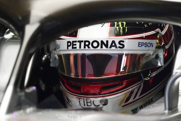 May 12, 2018 - Barcelona, Catalonia, Spain - May 12th, 2018 - Circuit de Barcelona-Catalunya, Montmelo, Spain - Formula One Spanish GP 2018; Lewis Hamilton of Mercedes-AMG-Petronas Formula One Team during the FP3. Barcelona Formula One Spanish GP; .May 12th - ZUMAa178 20180512_zap_a178_015 Copyright: xEricxAlonsox