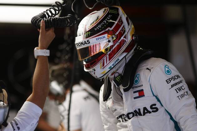 May 12, 2018 - Barcelona, Catalonia, Spain - May 12th, 2018 - Circuit de Barcelona-Catalunya, Montmelo, Spain - Formula One Spanish GP 2018; Lewis Hamilton of Mercedes-AMG-Petronas Formula One Team during the FP3. Barcelona Formula One Spanish GP; .May 12th - ZUMAa178 20180512_zap_a178_018 Copyright: xEricxAlonsox