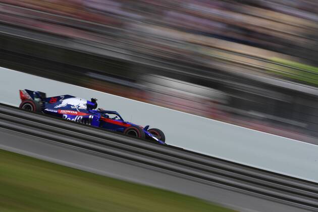 Brendon Hartley of New Zealand driving the (28) Scuderia Toro Rosso STR13 Honda on track during practice for the Spanish Formula One Grand Prix at Circuit de Catalunya on May 12, 2018 in Montmelo, Spain.  xJosexBreton CordonxPressx xSpanishxF1xGrandxPrixx-xPracticex