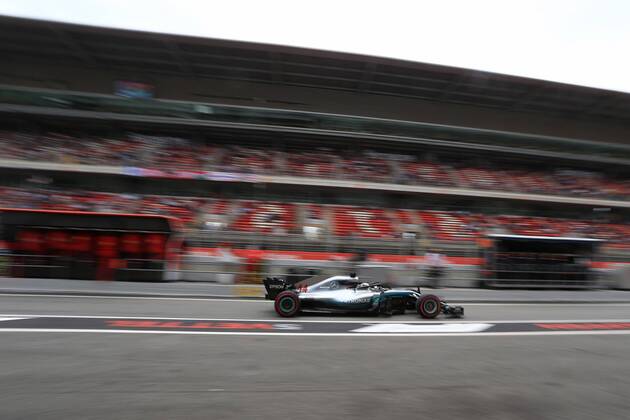 12th May, Circuit de Barcelona, Barcelona, Spain; Spanish Formula One Grand Prix, Saturday testing and qualifying; Mercedes AMG Petronas Motorsport, Lewis Hamilton  ActionPlus12023852