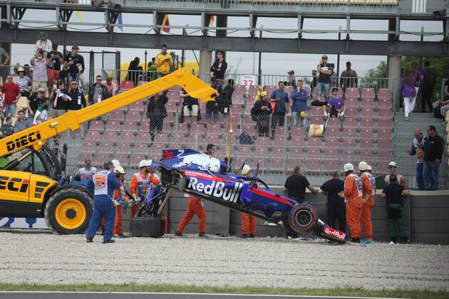 Photo4 LaPresse 12 05 2018 Barcelona, Spain Grand Prix Formula One Spain 2018 In the pic: Brendon Hartley (NZE) Scuderia Toro Rosso STR13 & xa9; Photo4 LaPresse 12 05 2018 Barcelona, Spain Sport Grand Prix Formula One Spain 2018 In the pic: Brendon Hartley (NZE) Scuderia Toro Rosso STR13  Copyright: xPhoto4 LaPressex