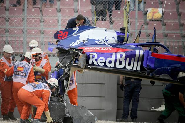 Photo4 LaPresse 12 05 2018 Barcelona, Spain Grand Prix Formula One Spain 2018 In the pic: Brendon Hartley (NZE) Scuderia Toro Rosso STR13 & xa9; Photo4 LaPresse 12 05 2018 Barcelona, Spain Sport Grand Prix Formula One Spain 2018 In the pic: Brendon Hartley (NZE) Scuderia Toro Rosso STR13  Copyright: xPhoto4 LaPressex