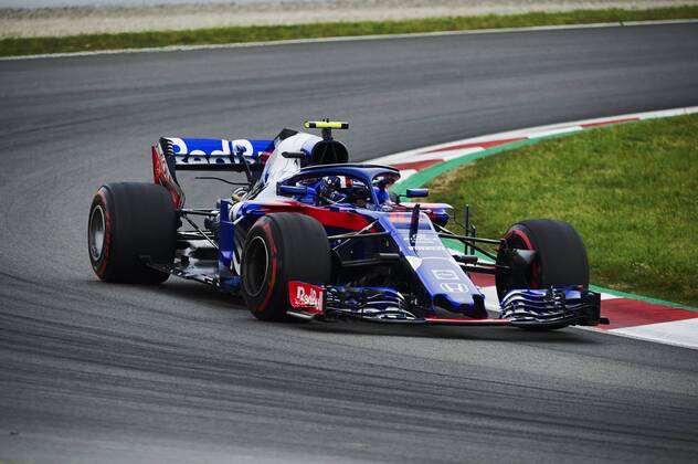 12th May, Circuit de Barcelona, Barcelona, Spain; Spanish Formula One Grand Prix, Saturday qualifying; Pierre Gasly of the Toro Rosso Team rounds a turn during the Saturday practice session  ActionPlus12023865