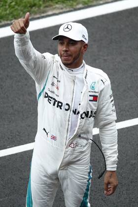May 12, 2018 - Barcelona, Catalonia, Spain - May 12th, 2018 - Circuit de Barcelona-Catalunya, Montmelo, Spain - Formula One Spanish GP 2018; .Lewis Hamilton of Mercedes-AMG-Petronas Formula One Team takes the Pole Position of Spanish GP. Barcelona Formula One Spanish GP; .May 12th - ZUMAa178 20180512_zap_a178_025 Copyright: xEricxAlonsox