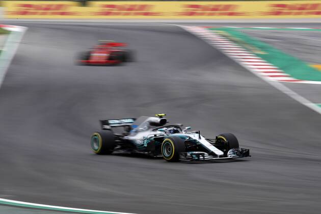 Photo4 LaPresse 12 05 2018 Barcelona, Spain Grand Prix Formula One Spain 2018 In the pic: Valtteri Bottas (FIN) Mercedes AMG F1 W09 & xa9; Photo4 LaPresse 12 05 2018 Barcelona, Spain Sport Grand Prix Formula One Spain 2018 In the pic: Valtteri Bottas (FIN) Mercedes AMG F1 W09  Copyright: xPhoto4 LaPressex