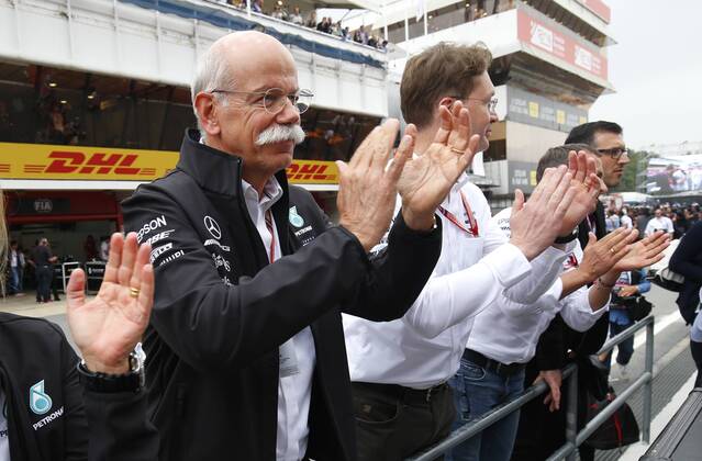 Motorsports: FIA Formula One World Championship WM Weltmeisterschaft 2018, Grand Prix of Spain, Dr. Dieter Zetsche, Ola Kaellenius Barcelona Spain