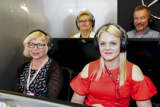 Motorsports: FIA Formula One World Championship WM Weltmeisterschaft 2018, Grand Prix of Spain, Emilia Pikkarainen, girlfriend of 77 Valtteri Bottas (FIN, Mercedes AMG Petronas Motorsport), Barcelona Spain