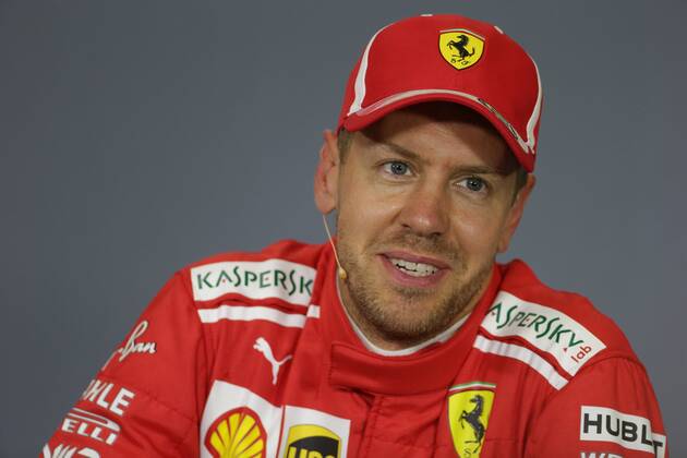 Photo4 LaPresse 12 05 2018 Barcelona, Spain Grand Prix Formula One Spain 2018 In the pic: Sebastian Vettel (GER) Scuderia Ferrari SF71H & xa9; Photo4 LaPresse 12 05 2018 Barcelona, Spain Sport Grand Prix Formula One Spain 2018 In the pic: Sebastian Vettel (GER) Scuderia Ferrari SF71H  Copyright: xPhoto4 LaPressex