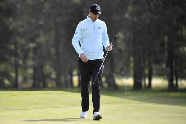 Belgian Nicolas Colsaerts pictured in action during the first round (out of four) of the Belgian Knockout golf tournament in Schilde, part of the European Tour, Thursday 17 May 2018. DIRKxWAEM  x05347555x
