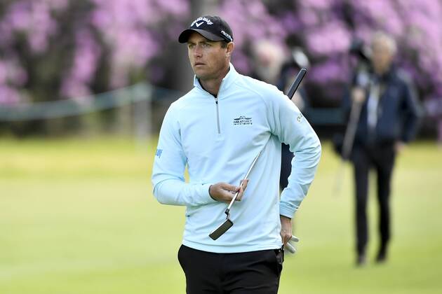 Belgian Nicolas Colsaerts pictured in action during the first round (out of four) of the Belgian Knockout golf tournament in Schilde, part of the European Tour, Thursday 17 May 2018. DIRKxWAEM x05347556x