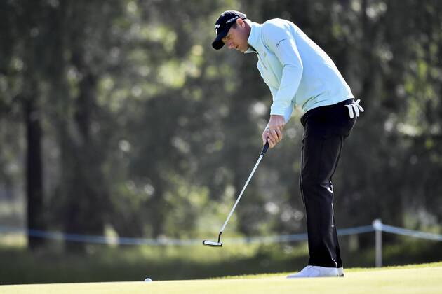 Belgian Nicolas Colsaerts pictured in action during the first round (out of four) of the Belgian Knockout golf tournament in Schilde, part of the European Tour, Thursday 17 May 2018. DIRKxWAEM  x05347553x