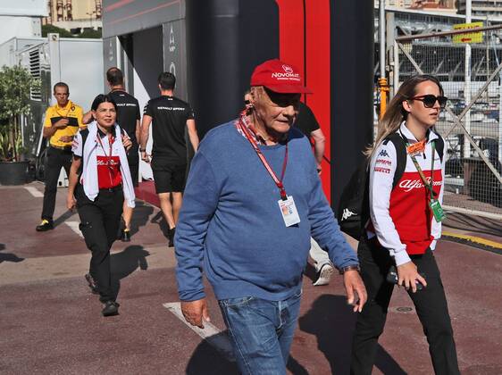 Niki Lauda arrives at the Grand Prix of Monaco 2018 Race Motorsport Formula 1 24 05 2018 Grand Prix of Monaco 2018 Race Motorsport Formula 1 24 05 2018 Monte Carlo Copyright: xIllman Eibner-Pressefotox EP_ANS