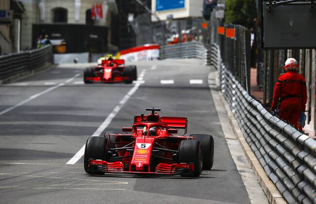 Motorsports: FIA Formula One World Championship WM Weltmeisterschaft 2018, Grand Prix of Monaco, 5 Sebastian Vettel (GER, Scuderia Ferrari), Monte Carlo Monaco