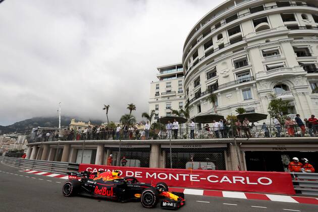 Photo4 LaPresse 24 05 2018 Monte Carlo, Monaco Grand Prix Formula One Monaco 2018 In the pic: Max Verstappen (NED) Red Bull Racing RB14 & xa9; Photo4 LaPresse 24 05 2018 Monte Carlo, Monaco Sport Grand Prix Formula One Monaco 2018 In the pic: Max Verstappen (NED) Red Bull Racing RB14  Copyright: xPhoto4 LaPressex