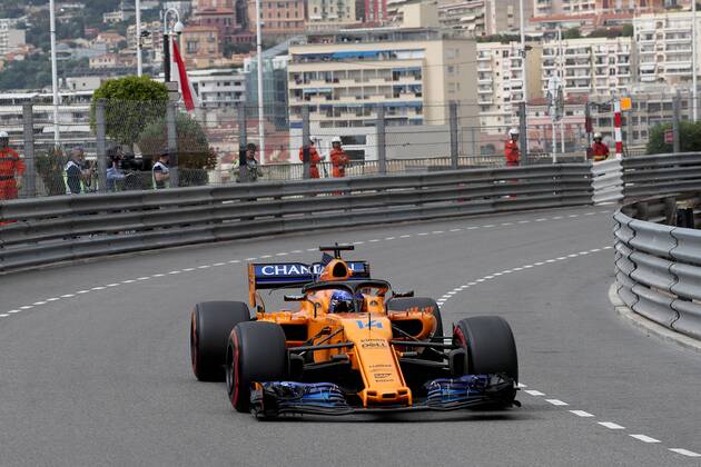 Photo4 LaPresse 24 05 2018 Monte Carlo, Monaco Grand Prix Formula One Monaco 2018 In the pic: Fernando Alonso (ESP) McLaren MCL32 & xa9; Photo4 LaPresse 24 05 2018 Monte Carlo, Monaco Sport Grand Prix Formula One Monaco 2018 In the pic: Fernando Alonso (ESP) McLaren MCL32  Copyright: xPhoto4 LaPressex