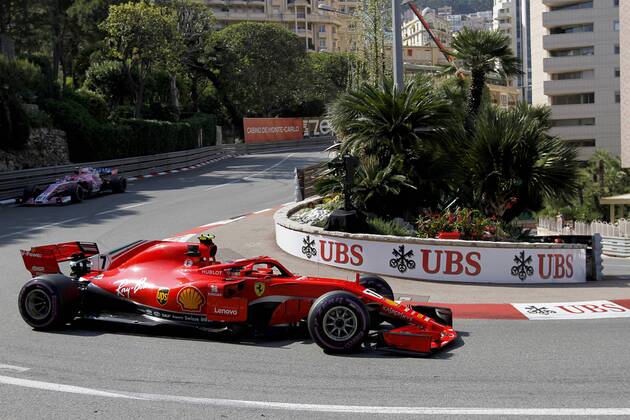 Photo4 LaPresse 24 05 2018 Monte Carlo, Monaco Grand Prix Formula One Monaco 2018 In the pic: Kimi Raikkonen (FIN) Scuderia Ferrari SF71H & xa9; Photo4 LaPresse 24 05 2018 Monte Carlo, Monaco Sport Grand Prix Formula One Monaco 2018 In the pic: Kimi Raikkonen (FIN) Scuderia Ferrari SF71H  Copyright: xPhoto4 LaPressex