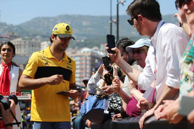 Photo4 LaPresse 25 03 2018 Monte Carlo, Monaco Grand Prix Formula One Monaco 2018 In the pic: Carlos Sainz Jr (ESP) Renault Sport F1 Team RS18  Copyright: xPhoto4 LaPressex