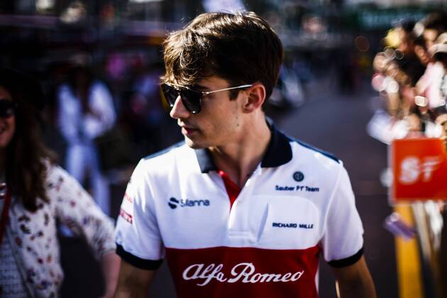 May 25, 2018 - Montecarlo, Monaco - 16 Charles Leclerc from Monaco with Alfa Romeo Sauber F1 Team C37 portrait during the Monaco Formula One Grand Prix at Monaco on 25th of May, 2018 in Montecarlo, Monaco. F1 Grand Prix of Monaco - Previews  - ZUMAn230 20180525_zaa_n230_890 Copyright: xXavierxBonillax