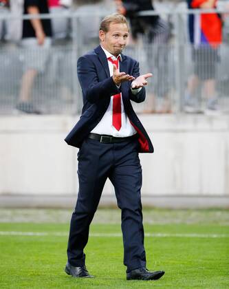 25 05 2018 Tissot Arena Biel SWITZERLAND International Football U21 Switzerland France Coach Mauro Lustrinelli Switzerland U21
