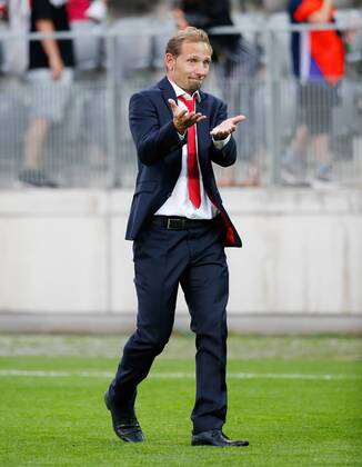 25 05 2018 Tissot Arena Biel SWITZERLAND International Football U21 Switzerland France Coach Mauro Lustrinelli Switzerland U21