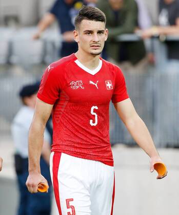 25 05 2018 Tissot Arena Biel SWITZERLAND International Football U21 Switzerland France Stefan Knezevic Switzerland U21