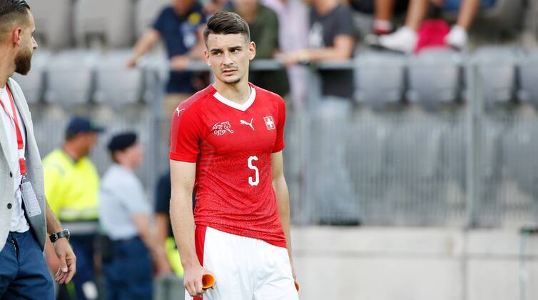 25 05 2018 Tissot Arena Biel SWITZERLAND International Football U21 Switzerland France Stefan Knezevic Switzerland U21