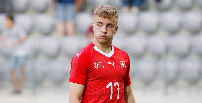 25 05 2018 Tissot Arena Biel SWITZERLAND International Football U21 Switzerland France Petar Pusic Switzerland U21