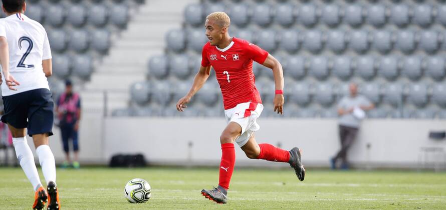 25 05 2018 Tissot Arena Biel SWITZERLAND International Football U21 Switzerland France Marvin Spielmann Switzerland U21