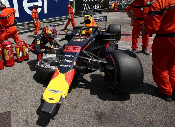 Crash Max Verstappen Red Bull Racing formula 1 GP Monaco 26 05 2018 Photo mspb Jean Petin Crash Max Verstappen formula 1 GP Monaco 2018