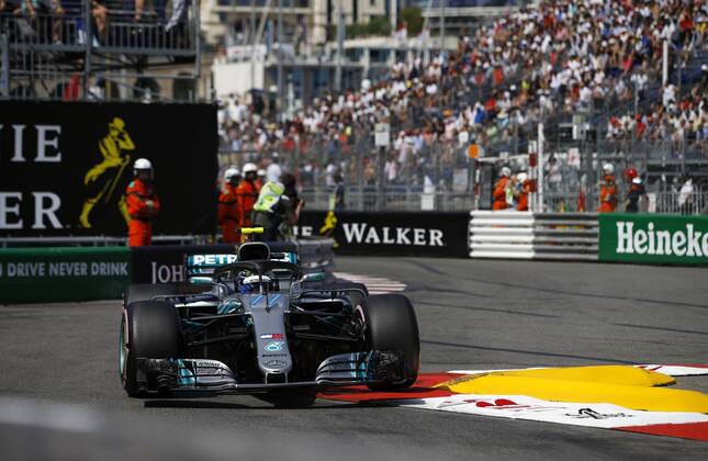 Motorsports: FIA Formula One World Championship WM Weltmeisterschaft 2018, Grand Prix of Monaco, 77 Valtteri Bottas (FIN, Mercedes AMG Petronas Motorsport), Monte Carlo Monaco