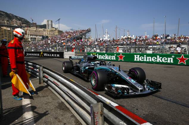 Motorsports: FIA Formula One World Championship WM Weltmeisterschaft 2018, Grand Prix of Monaco, 77 Valtteri Bottas (FIN, Mercedes AMG Petronas Motorsport), Monte Carlo Monaco