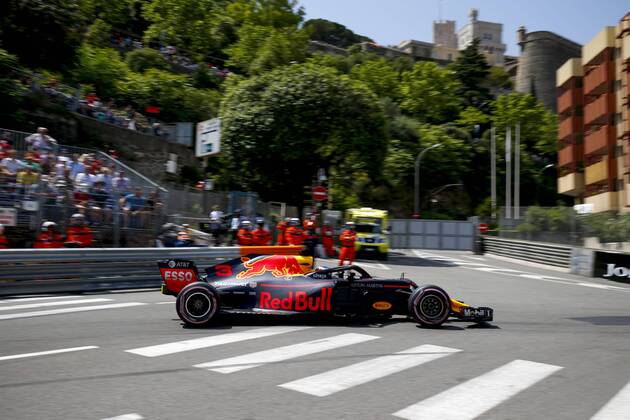 Motorsports: FIA Formula One World Championship WM Weltmeisterschaft 2018, Grand Prix of Monaco, 3 Daniel Ricciardo (AUS, Aston Martin Red Bull Racing), Monte Carlo Monaco