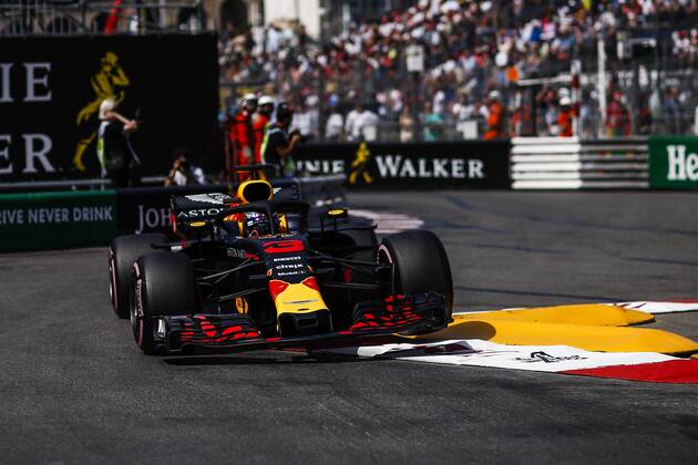May 26, 2018 - Monaco, Monte Carlo - 03 Daniel Ricciardo from Australia with Aston Martin Red Bull Tag Heuer RB14 during the Qualyfication of Monaco Formula One Grand Prix at Monaco on 25th of May, 2018 in Montecarlo, Monaco. F1 Grand Prix of Monaco - Qualifying  - ZUMAn230 20180526_zaa_n230_614 Copyright: xXavierxBonillax