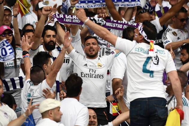 Mg Kiev (Ucraina) 26 05 2018 - finale Champions League Real Madrid-Liverpool foto Matteo Gribaudi Image nella foto: tifosi Real Madrid