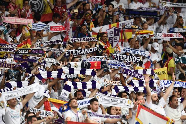 Mg Kiev (Ucraina) 26 05 2018 - finale Champions League Real Madrid-Liverpool foto Matteo Gribaudi Image nella foto: tifosi Real Madrid