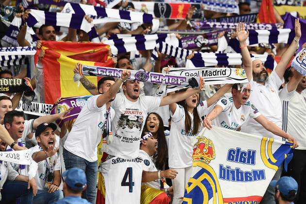 Mg Kiev (Ucraina) 26 05 2018 - finale Champions League Real Madrid-Liverpool foto Matteo Gribaudi Image nella foto: tifosi Real Madrid