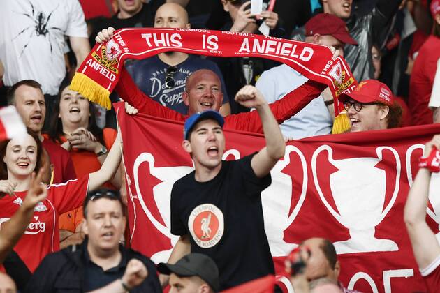 Mg Kiev (Ucraina) 26 05 2018 - finale Champions League Real Madrid-Liverpool foto Matteo Gribaudi Image nella foto: tifosi Liverpool